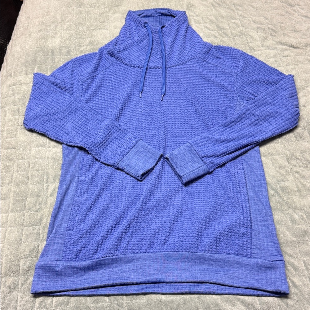 Columbia Long-Sleeve Shirt, Tulip Neck, Purple, Thermal, Sweatshirt, Size XS